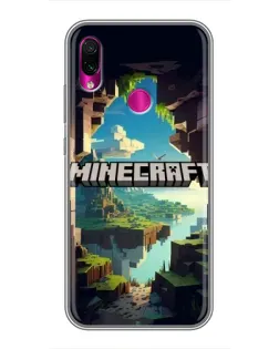 Чохол для Xiaomi Redmi Note 7 з картинкою «Печера Майнкрафт»