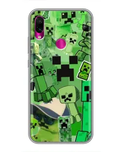 Чохол для Xiaomi Redmi Note 7 з картинкою «Кріпери Minecraft»