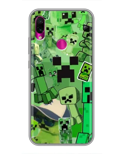 Чохол для Xiaomi Redmi Note 7 з картинкою «Кріпери Minecraft» Чохол для Xiaomi Redmi Note 7 з картинкою «Кріпери Minecraft»