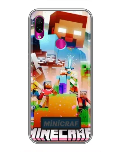 Чохол для Xiaomi Redmi Note 7 з картинкою «Minecraft герої гри» Чохол для Xiaomi Redmi Note 7 з картинкою «Minecraft герої гри»