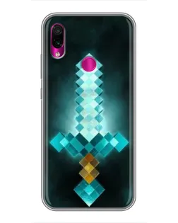 Чохол для Xiaomi Redmi Note 7 з картинкою «Алмазний меч неон»