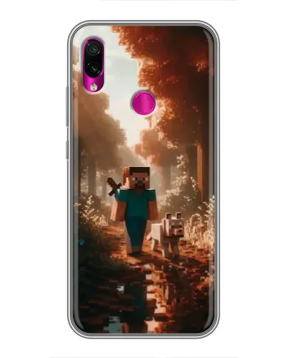 Чохол для Xiaomi Redmi Note 7 з картинкою «Стів у лісі» Чохол для Xiaomi Redmi Note 7 з картинкою «Стів у лісі»