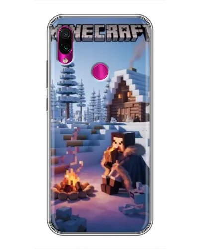 Чохол для Xiaomi Redmi Note 7 з картинкою «Зимовий Minecraft» Чохол для Xiaomi Redmi Note 7 з картинкою «Зимовий Minecraft»
