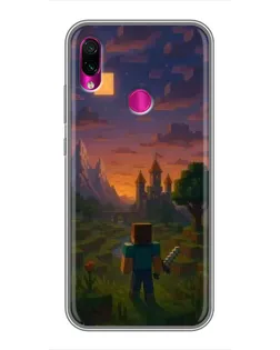 Чохол для Xiaomi Redmi Note 7 з картинкою «Стів біля вежі»