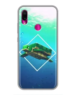 Чохол для Xiaomi Redmi Note 7 з картинкою «Черепаха Minecraft»