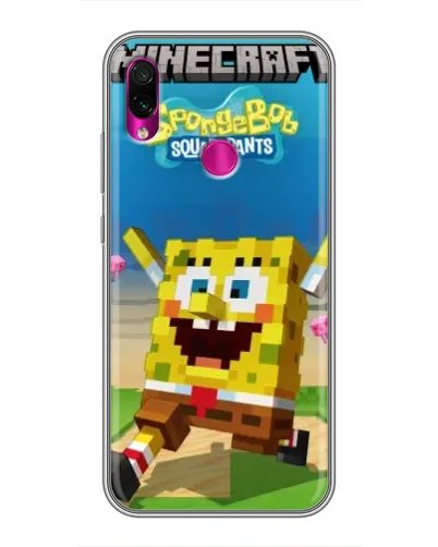 Чехол для Xiaomi Redmi Note 7 с картинкой «Губка Боб Minecraft» Чехол для Xiaomi Redmi Note 7 с картинкой «Губка Боб Minecraft»