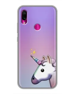 Чехол для Xiaomi Redmi Note 7 с картинкой «Единорог градиент» Чехол для Xiaomi Redmi Note 7 с картинкой «Единорог градиент»