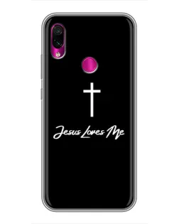 Чохол для Xiaomi Redmi Note 7 з картинкою «Ісус любить тебе»
