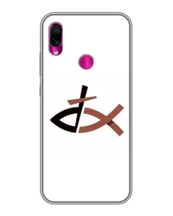 Чохол для Xiaomi Redmi Note 7 з картинкою «Риба та хрест»