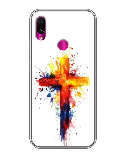 Чохол для Xiaomi Redmi Note 7 з картинкою «Акварельний хрест» Чохол для Xiaomi Redmi Note 7 з картинкою «Акварельний хрест»