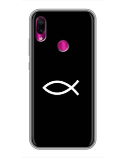 Чехол для Xiaomi Redmi Note 7 с картинкой «Символ рыбы Jesus» Чехол для Xiaomi Redmi Note 7 с картинкой «Символ рыбы Jesus»