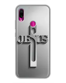 Чехол для Xiaomi Redmi Note 7 с картинкой «Металлический крест Jesus» Чехол для Xiaomi Redmi Note 7 с картинкой «Металлический крест Jesus»