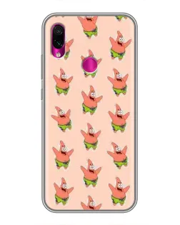 Чехол для Xiaomi Redmi Note 7 с картинкой «Патрик Стар паттерн» Чехол для Xiaomi Redmi Note 7 с картинкой «Патрик Стар паттерн»