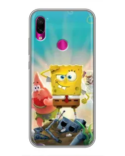 Чехол для Xiaomi Redmi Note 7 с картинкой «Спанч Боб победитель» Чехол для Xiaomi Redmi Note 7 с картинкой «Спанч Боб победитель»
