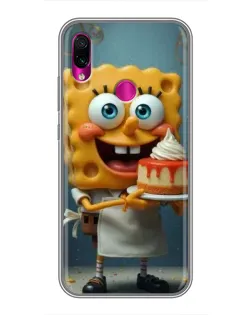 Чехол для Xiaomi Redmi Note 7 с картинкой «Повар Спанч Боб» Чехол для Xiaomi Redmi Note 7 с картинкой «Повар Спанч Боб»