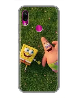 Чехол для Xiaomi Redmi Note 7 с картинкой «Друзья на лужайке» Чехол для Xiaomi Redmi Note 7 с картинкой «Друзья на лужайке»