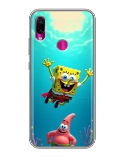 Чехол для Xiaomi Redmi Note 7 с картинкой «Спанч Боб под водой» Чехол для Xiaomi Redmi Note 7 с картинкой «Спанч Боб под водой»