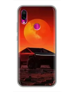Чохол для Xiaomi Redmi Note 7 з картинкою «Cybertruck на Марсі»