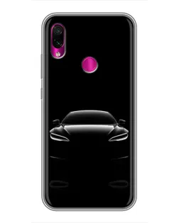 Чохол для Xiaomi Redmi Note 7 з картинкою «Силует Tesla Night»