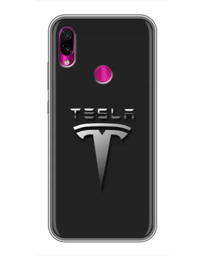 Чохол для Xiaomi Redmi Note 7 з картинкою «Сталевий логотип Tesla» Чохол для Xiaomi Redmi Note 7 з картинкою «Сталевий логотип Tesla»