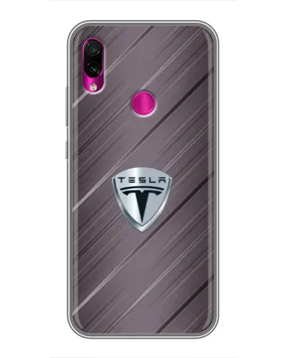Чохол для Xiaomi Redmi Note 7 з картинкою «Металева текстура Tesla» Чохол для Xiaomi Redmi Note 7 з картинкою «Металева текстура Tesla»