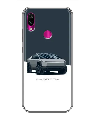 Чохол для Xiaomi Redmi Note 7 з картинкою «Сріблястий Cybertruck Tesla» Чохол для Xiaomi Redmi Note 7 з картинкою «Сріблястий Cybertruck Tesla»