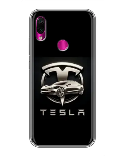 Чохол для Xiaomi Redmi Note 7 з картинкою «Tesla — срібне авто» Чохол для Xiaomi Redmi Note 7 з картинкою «Tesla — срібне авто»