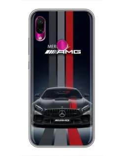Чехол для Xiaomi Redmi Note 7 с картинкой «Mercedes — белый карбон» Чехол для Xiaomi Redmi Note 7 с картинкой «Mercedes — белый карбон»