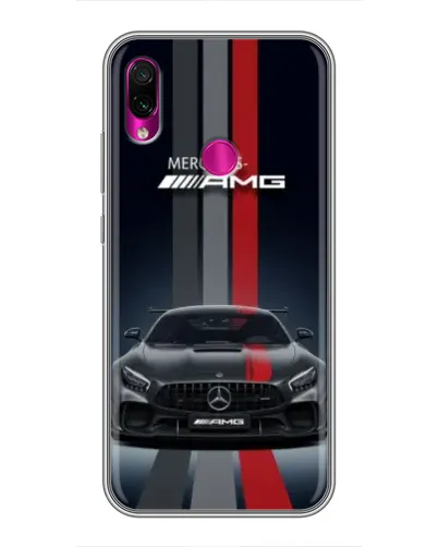 Чохол для Xiaomi Redmi Note 7 з картинкою «Mercedes — білий карбон» Чохол для Xiaomi Redmi Note 7 з картинкою «Mercedes — білий карбон»