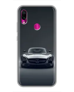 Чехол для Xiaomi Redmi Note 7 с картинкой «Mercedes на черном» Чехол для Xiaomi Redmi Note 7 с картинкой «Mercedes на черном»