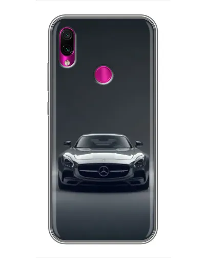 Чохол для Xiaomi Redmi Note 7 з картинкою «Mercedes на чорному» Чохол для Xiaomi Redmi Note 7 з картинкою «Mercedes на чорному»