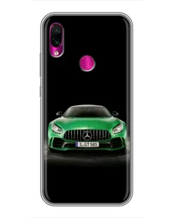 Чехол для Xiaomi Redmi Note 7 с картинкой «Mercedes — неоновый лого» Чехол для Xiaomi Redmi Note 7 с картинкой «Mercedes — неоновый лого»
