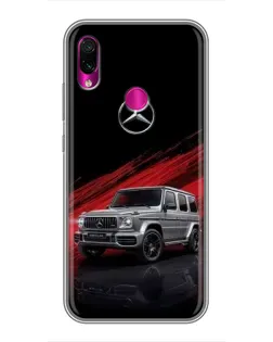 Чехол для Xiaomi Redmi Note 7 с картинкой «Mercedes G-Class красный» Чехол для Xiaomi Redmi Note 7 с картинкой «Mercedes G-Class красный»