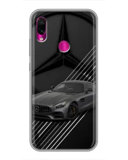 Чехол для Xiaomi Redmi Note 7 с картинкой «Mercedes AMG — графика» Чехол для Xiaomi Redmi Note 7 с картинкой «Mercedes AMG — графика»