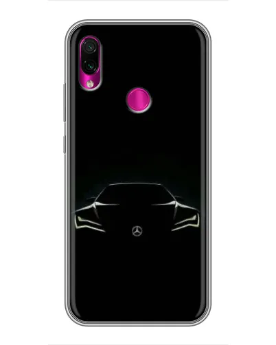 Чехол для Xiaomi Redmi Note 7 с картинкой «Mercedes — силуэт авто» Чехол для Xiaomi Redmi Note 7 с картинкой «Mercedes — силуэт авто»
