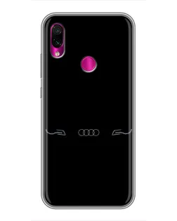 Чохол для Xiaomi Redmi Note 7 з картинкою «Audi — світловий підпис»