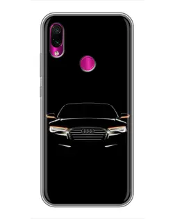 Чохол для Xiaomi Redmi Note 7 з картинкою «Audi — нічний контур»