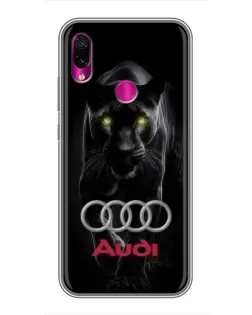 Чохол для Xiaomi Redmi Note 7 з картинкою «Пантера та Audi»