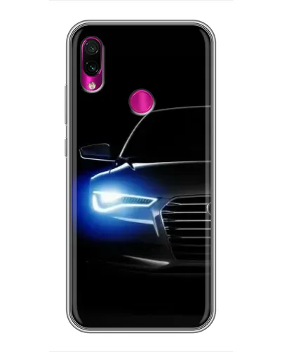 Чохол для Xiaomi Redmi Note 7 з картинкою «Неоновий погляд Audi»