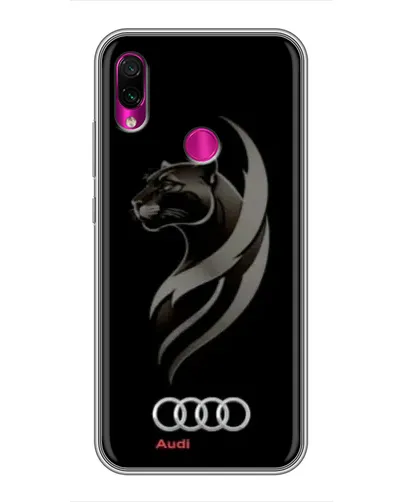 Чохол для Xiaomi Redmi Note 7 з картинкою «Графіка — пантера та Audi»