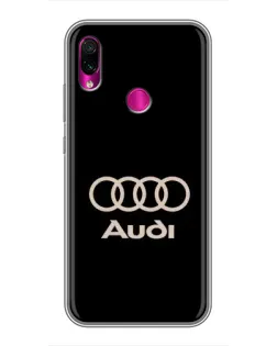 Чохол для Xiaomi Redmi Note 7 з картинкою «Audi — золотий логотип»
