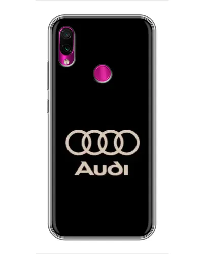 Чохол для Xiaomi Redmi Note 7 з картинкою «Audi — золотий логотип»