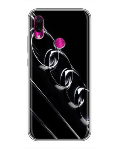 Чохол для Xiaomi Redmi Note 7 з картинкою «Audi — абстрактні кільця»