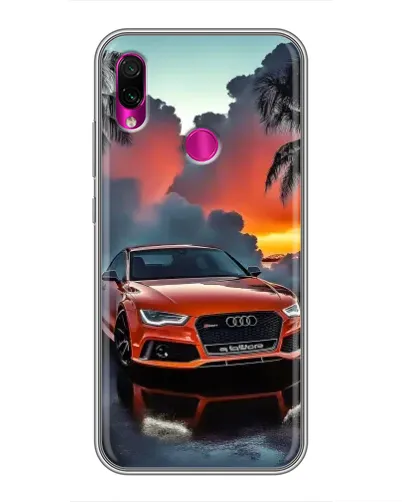 Чохол для Xiaomi Redmi Note 7 з картинкою «Audi — захід сонця»