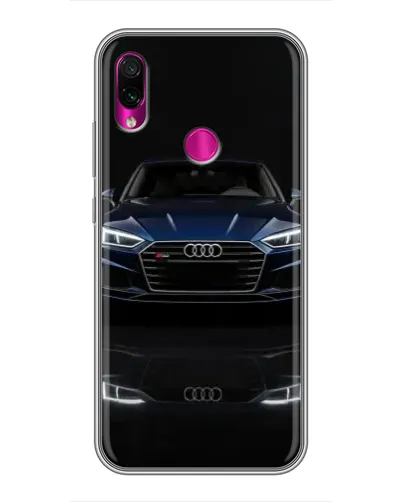 Чохол для Xiaomi Redmi Note 7 з картинкою «Audi — нічне відображення»