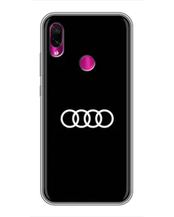 Чохол для Xiaomi Redmi Note 7 з картинкою «Audi White Logo»