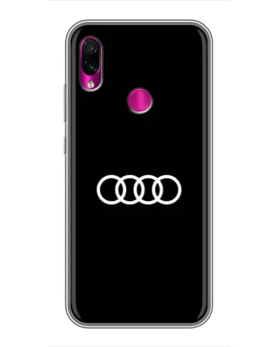 Чохол для Xiaomi Redmi Note 7 з картинкою «Audi White Logo»