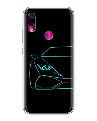 Чохол для Xiaomi Redmi Note 7 з картинкою «Блакитний силует Lamborghini» Чохол для Xiaomi Redmi Note 7 з картинкою «Блакитний силует Lamborghini»