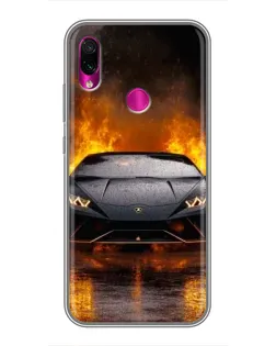Чохол для Xiaomi Redmi Note 7 з картинкою «Lamborghini у вогні» Чохол для Xiaomi Redmi Note 7 з картинкою «Lamborghini у вогні»