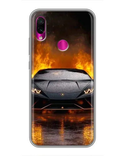 Чохол для Xiaomi Redmi Note 7 з картинкою «Lamborghini у вогні» Чохол для Xiaomi Redmi Note 7 з картинкою «Lamborghini у вогні»
